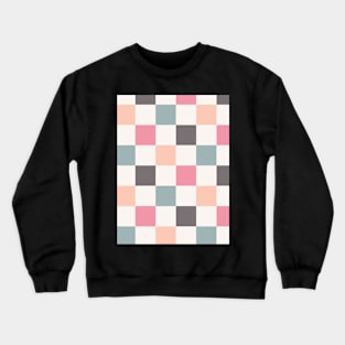 Summer Checkerboard Pattern Retro Vintage Crewneck Sweatshirt